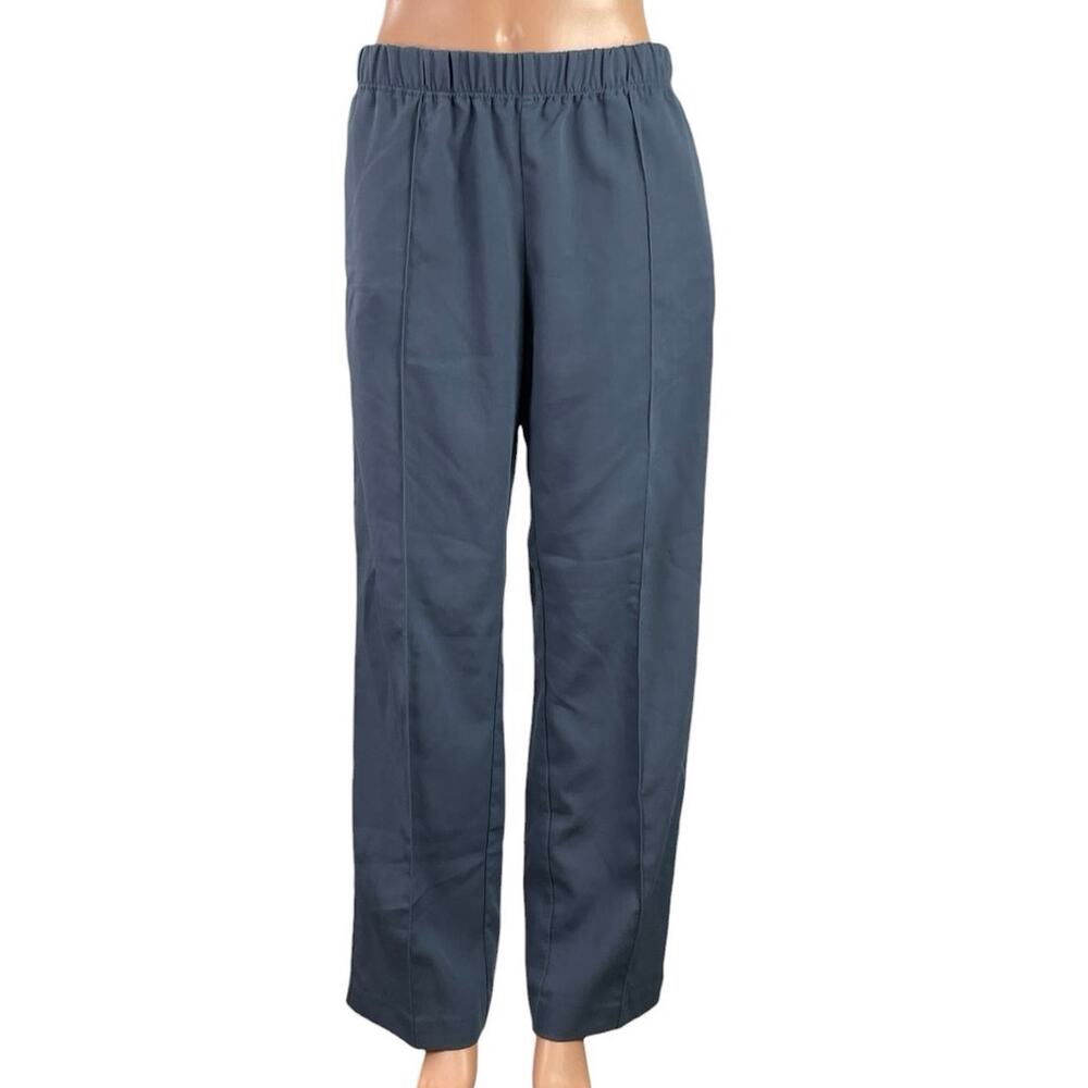 Weekday Women's Blue Pull On High Rise Baggy Wide Leg Trousers Pants Size 38